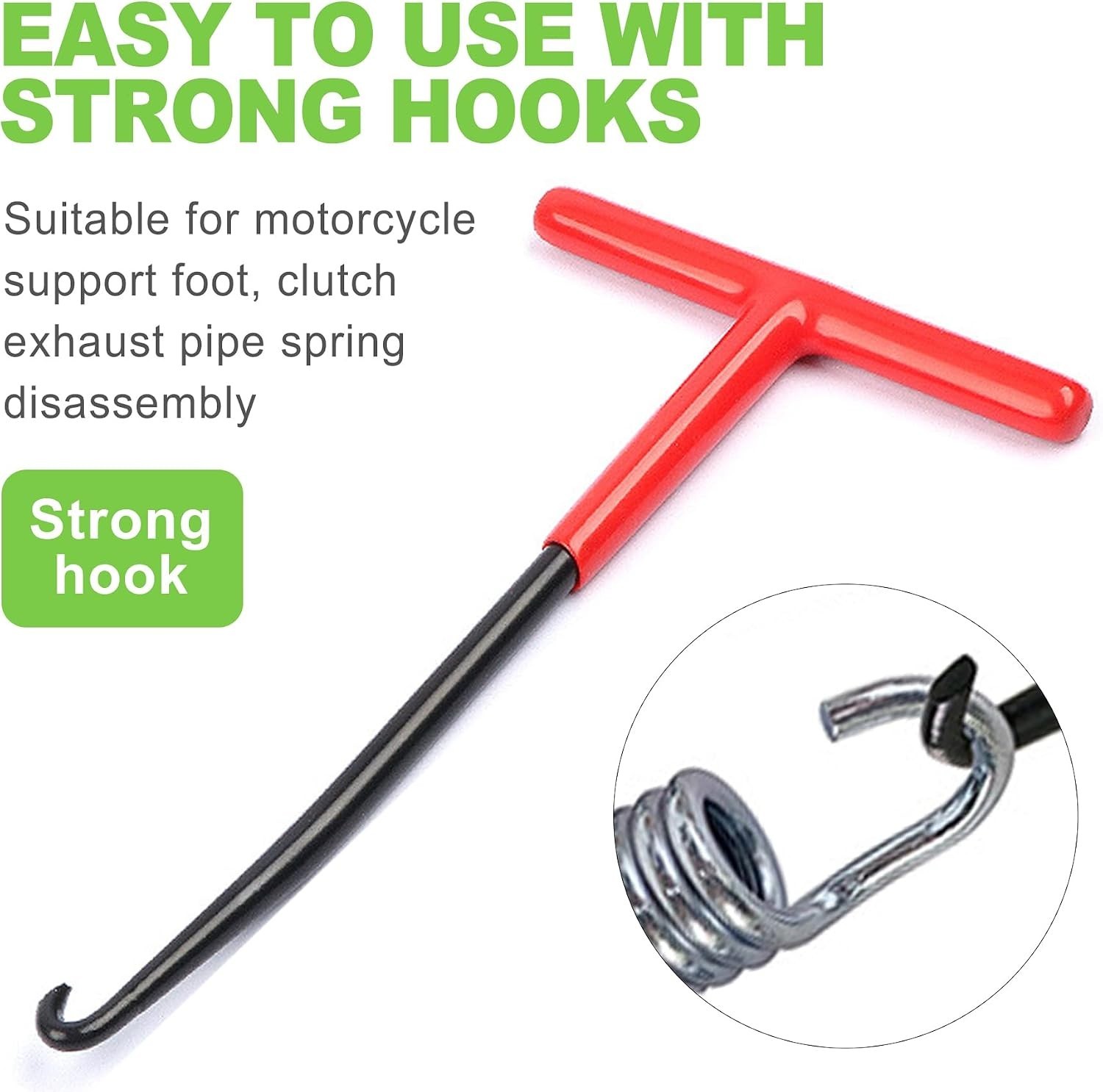 Heavy-Duty Spring Puller Tool Set for Dirtbikes and Trampolines – 2 Pieces