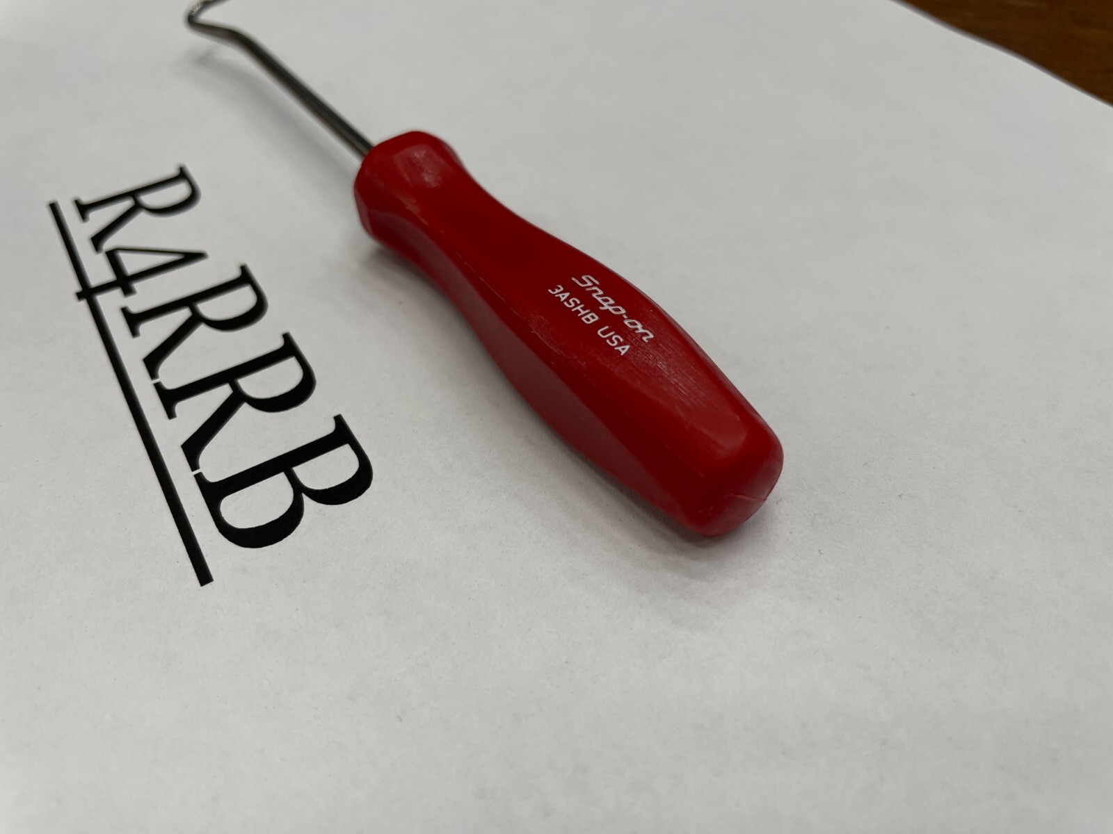 Snap-on Tools USA NEW Classic RED Mini Hard Handle Hook Pick 3ASHBR