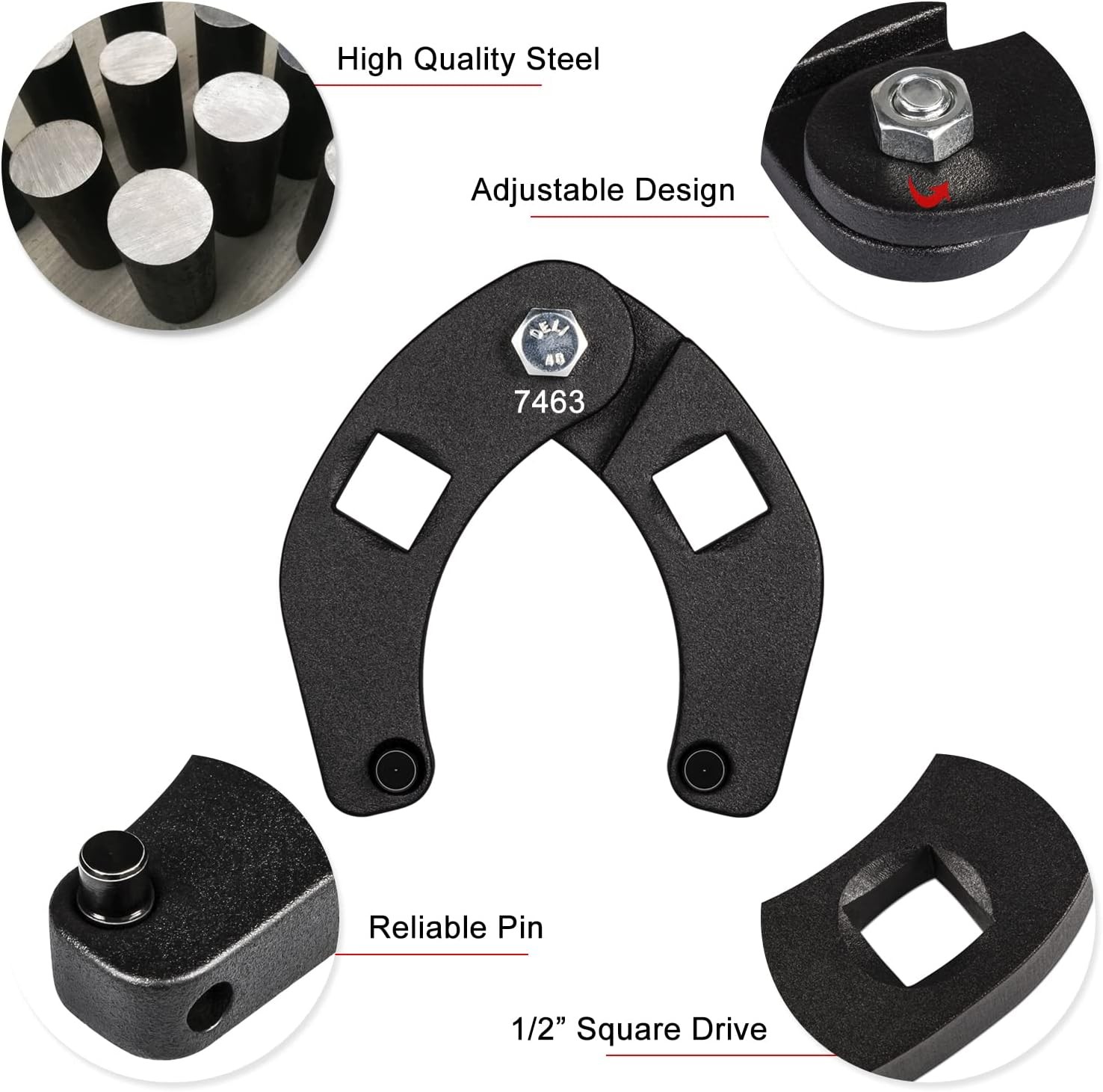 1266 & 7463 Adjustable Gland Nut Wrench Set for Hydraulic Cylinders Universal