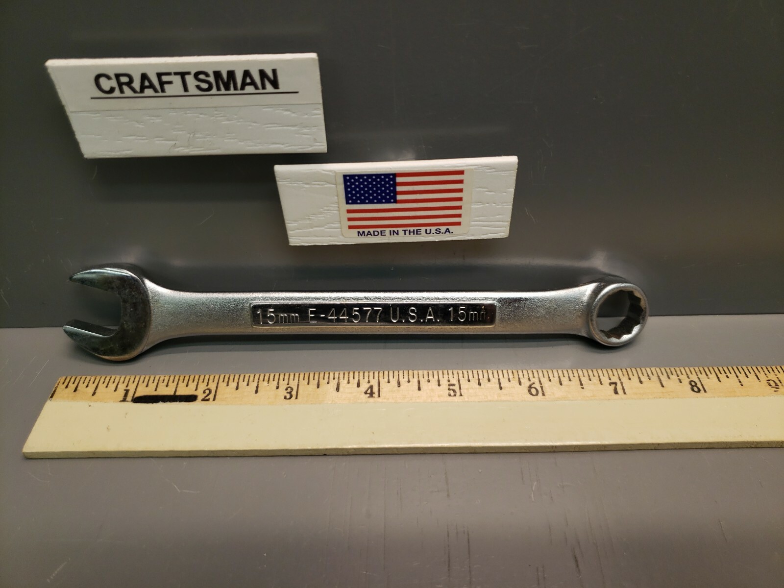 Craftsman 15mm Metric Combination Wrench E 44577 NOS **USA*** NEW!