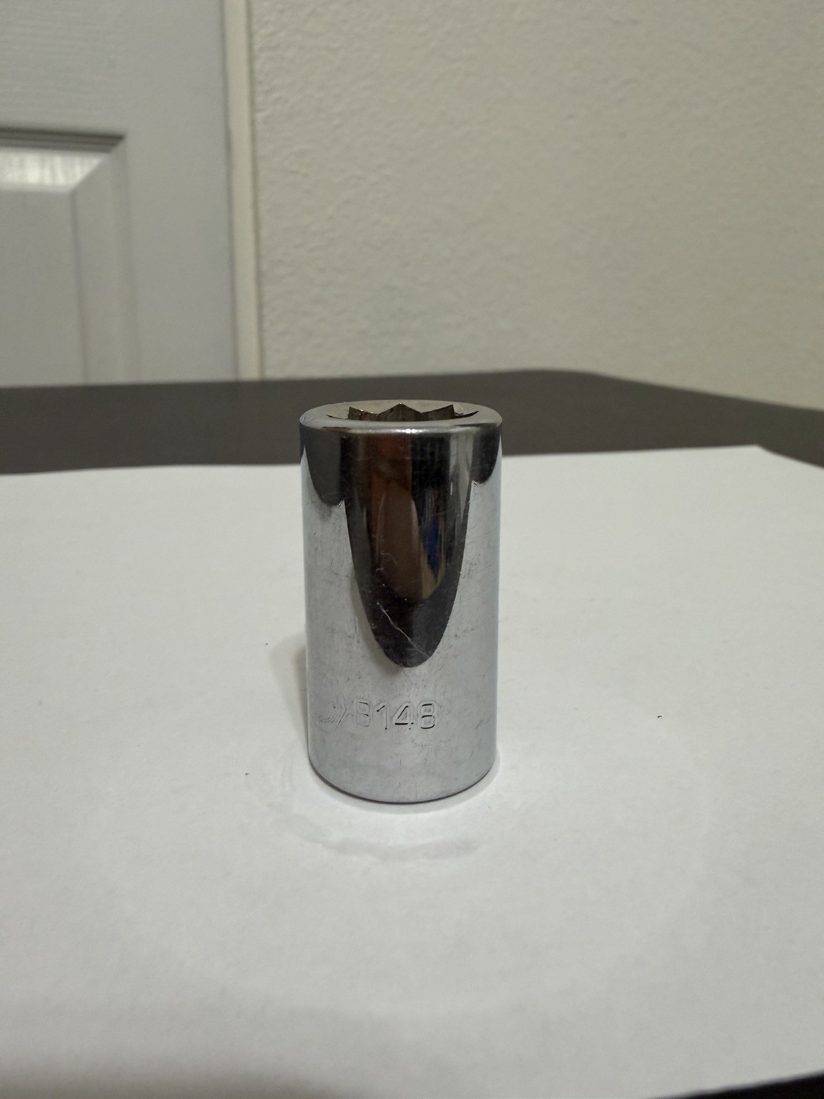 Matco 7/16″ Shallow Socket 3/8″ Drive 8 Point Double Square B148 USA Chrome