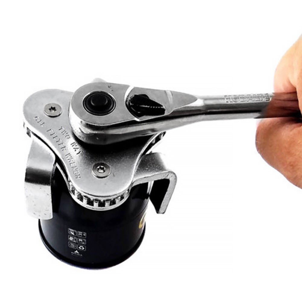Auto Tool 3 Jaws Two Ways 60-120mm Oil Filter Wrench Spanner Remover Adjustable