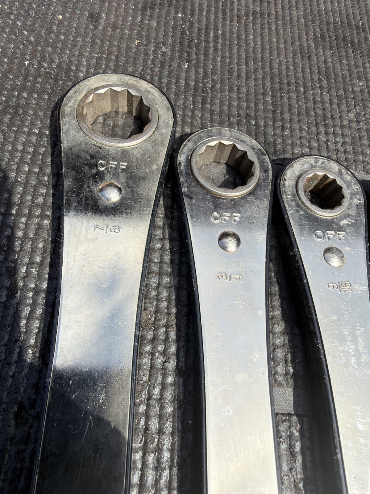 Sears Craftsman USA Nos 5pc Fog one Double Box Ratcheting Wrench Set Sae 4368