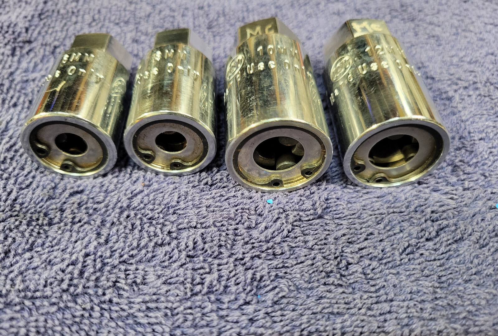 AST CHROME STUD EXTRACTOR SOCKET SET 6mm 8mm 10mm 12mm