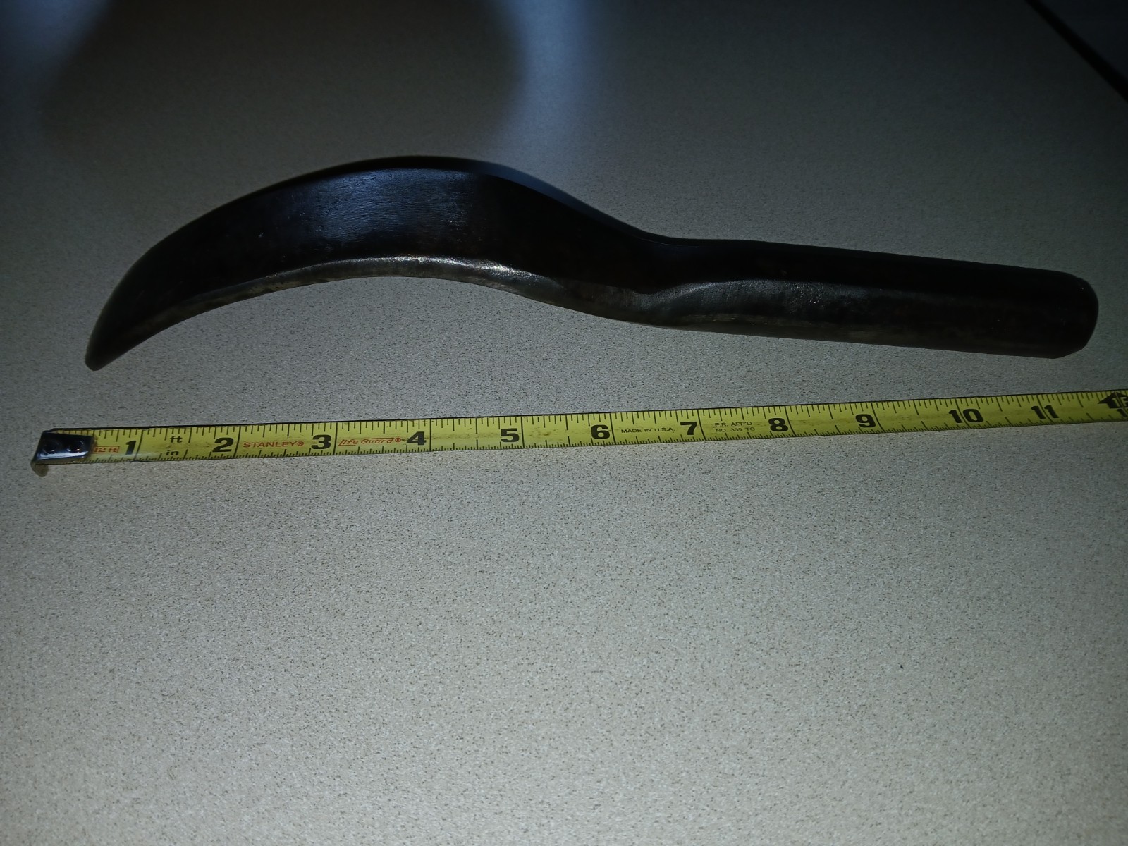 Vintage Unbranded Auto Body Curved Slapping Spoon 1Lbs 14Oz. Hammer Dolly Tool