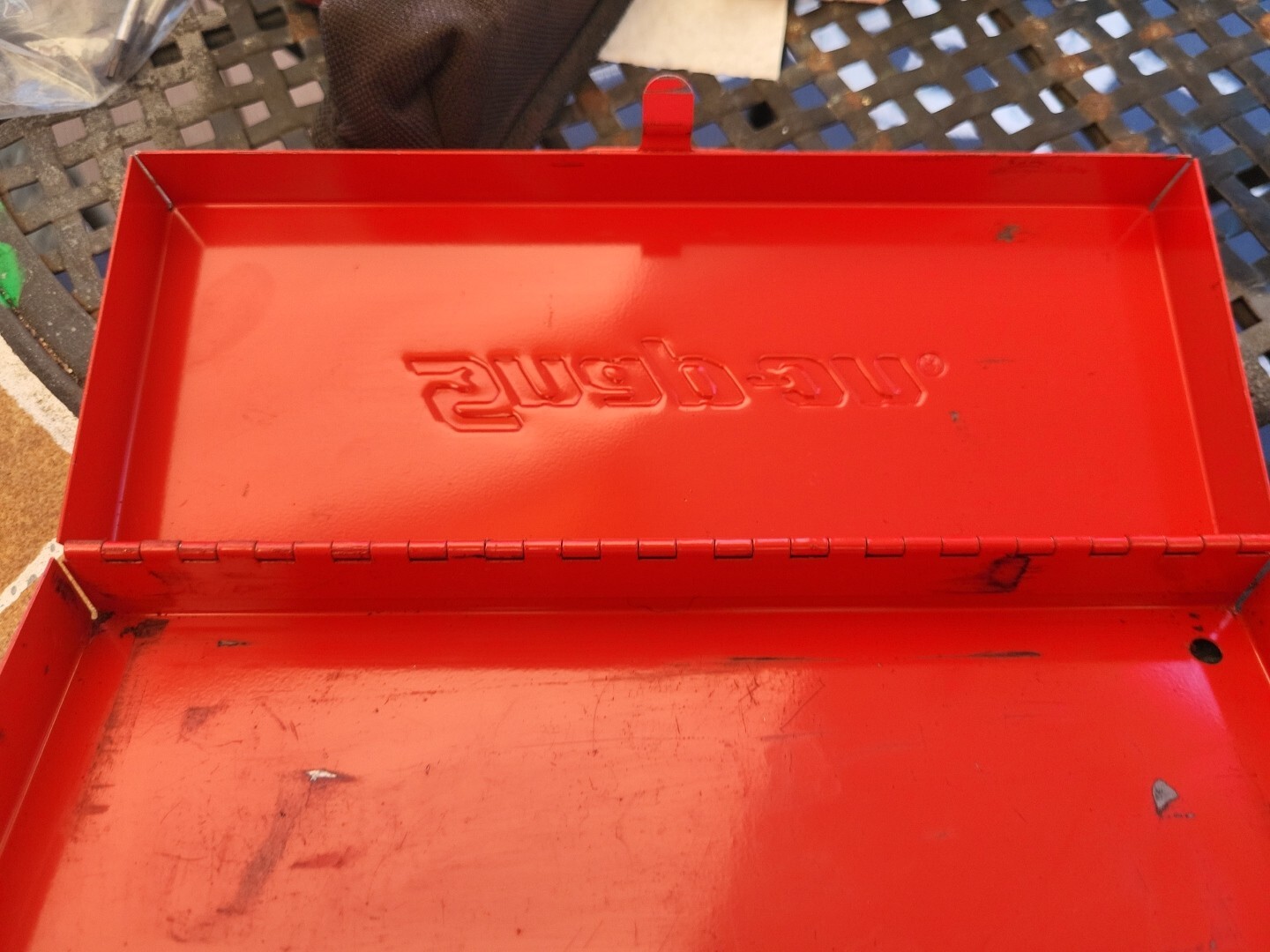 RED SNAP ON KRA-206 METAL TOOL STORAGE BOX / CASE KRA206