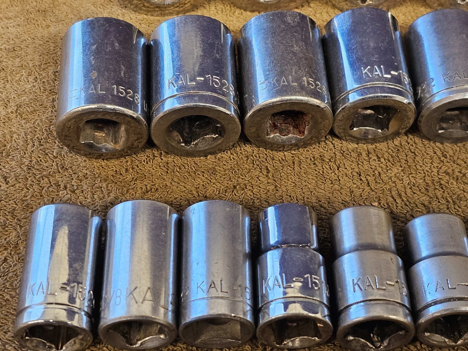 Kal Ratchet Socket Extension Set 1/2″ Drive 1-1/4 1/8 1/16 1″ 7/8 5/8 19/32 3/8″