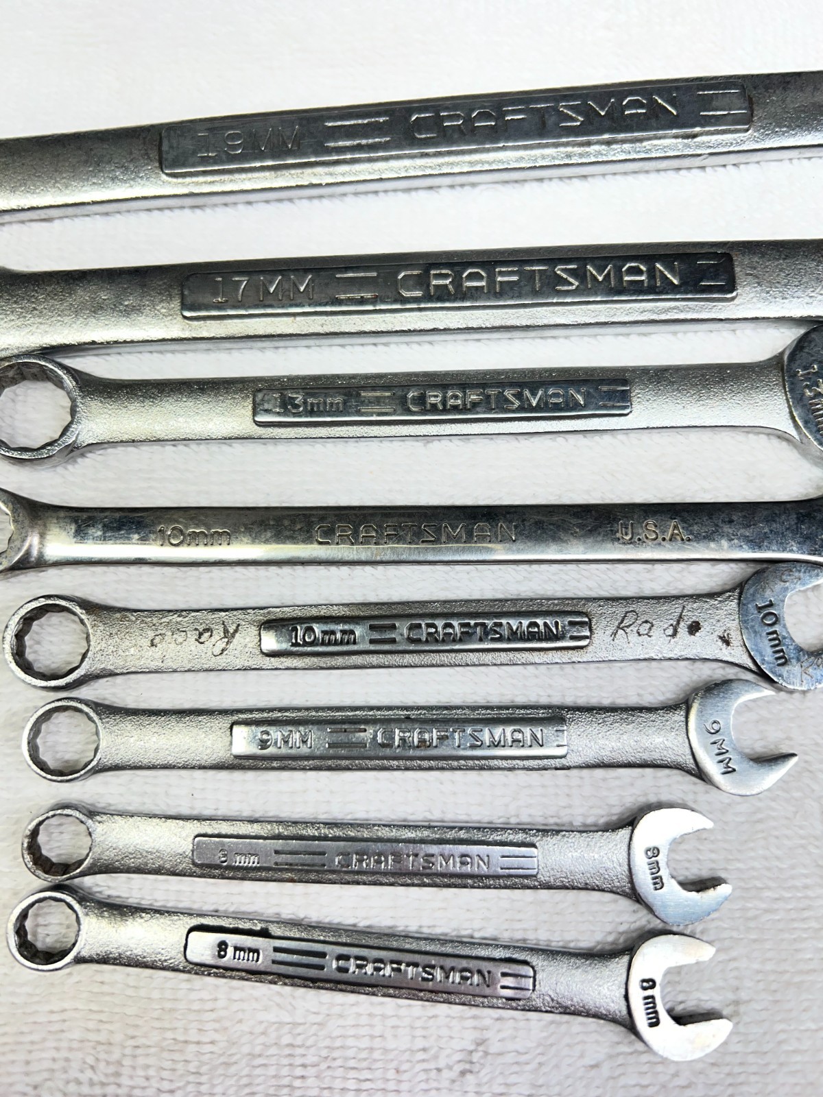 Craftsman Combo V series Wrenches Metric Lot of 8 USA made