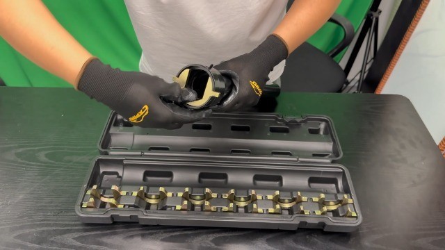 Inner Tie Rod Removal Tool Kit with 12 Crowfoot Adapters – 1/2″ Drive Set for Ca
