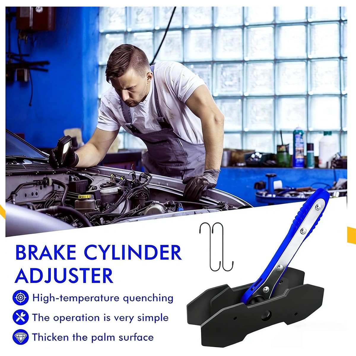 Ratcheting Brake Piston Spreader Wrench Caliper Pad Install Tool Press Ratchet！