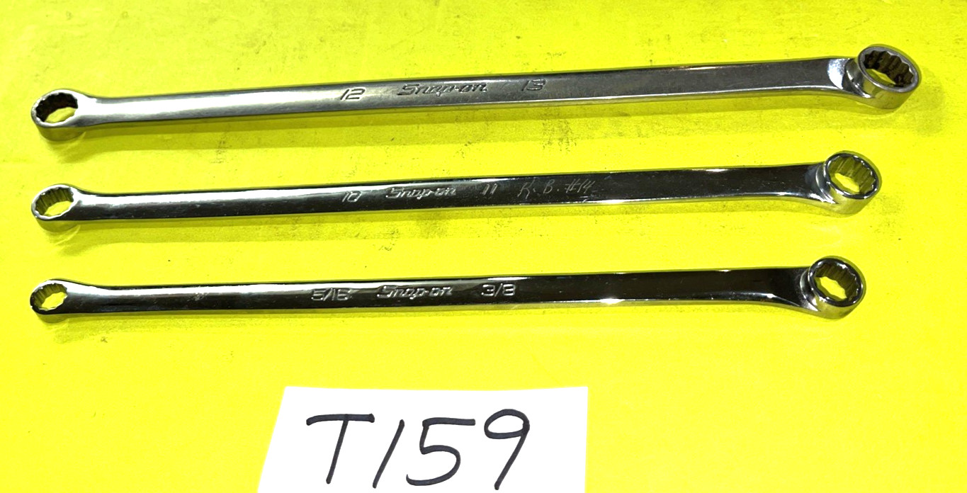 SNAP-ON TOOLS 3 PIECE SAE. & METRIC HIGH PERFORMANCE 15% OFFSET BOX WRENCHES