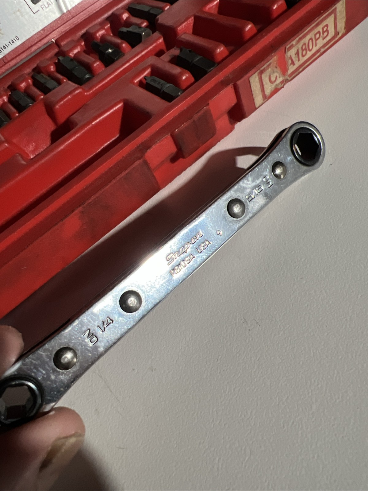 Snap On Offset Driver Set Ratchet & Bit Set CRA180PB