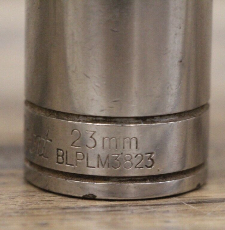 Blue Point 23mm Deep Socket 3/8″ Drive 12 Point BLPLM3823