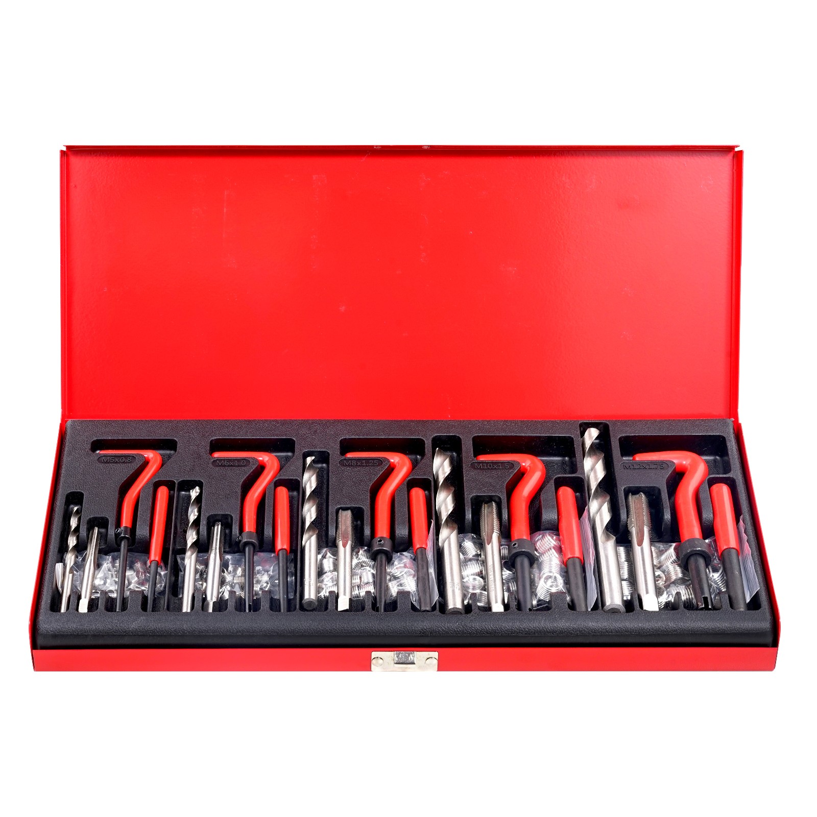 Uimoso 166 PCS Helicoil Thread Repair Kit Metric Rethread Tool M5 M6 M8 M10 M12