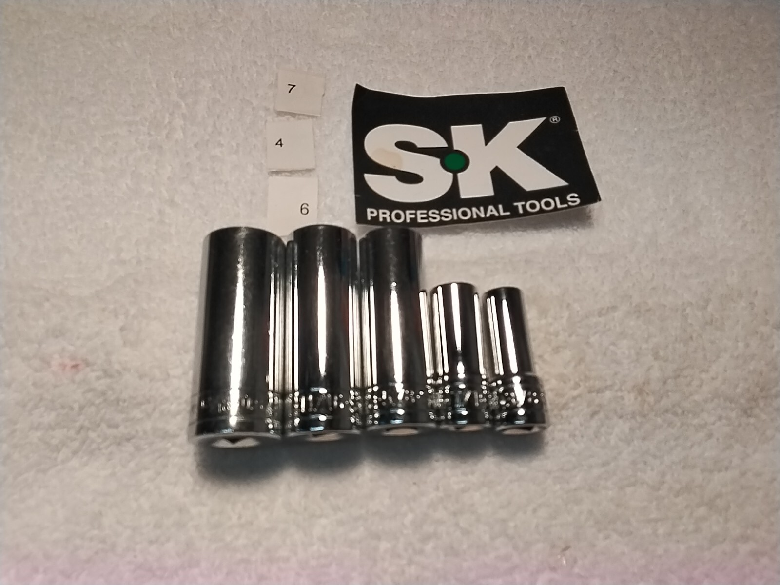 3/8″ DRIVE DEEP SOCKET SET S-K 5PC 6pt SET SAE USA 🇺🇸