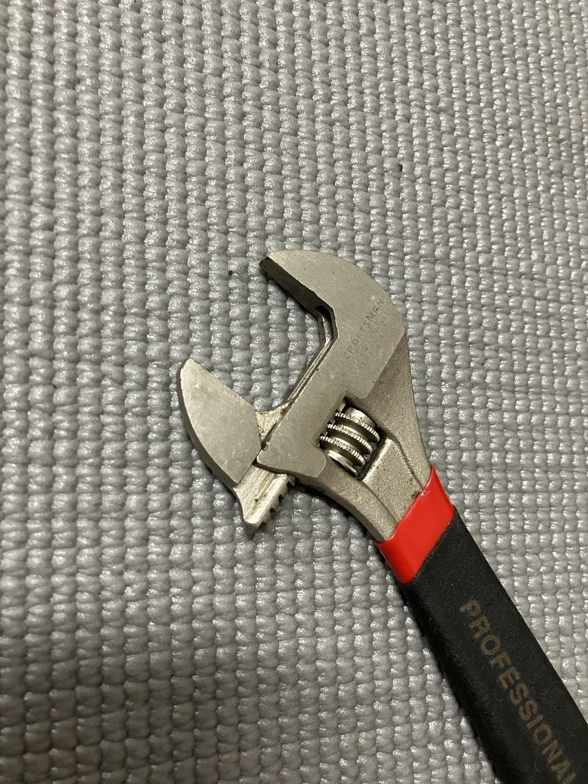 Vintage Craftsman Professional 6” Adjustable Wrench 44166 WF USA Red Black Rare!