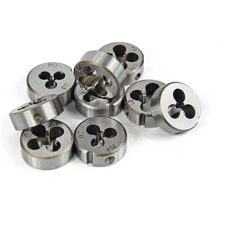 Car Metric Hand Tap Die Set M3-M12 Screw Thread Plugs Straight Taper Reamer Tool