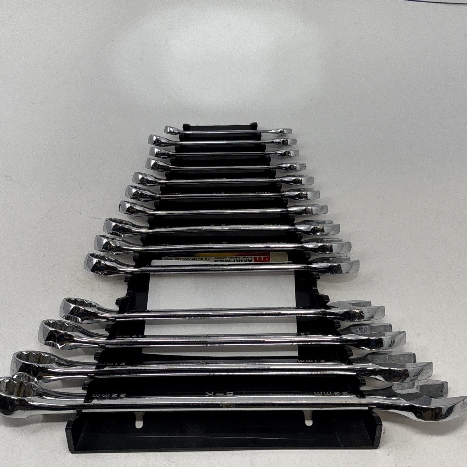 SK S-K Tools 14 Pcs Metric Combo Wrench Set SuperKrome Polished 7MM to 22MM READ