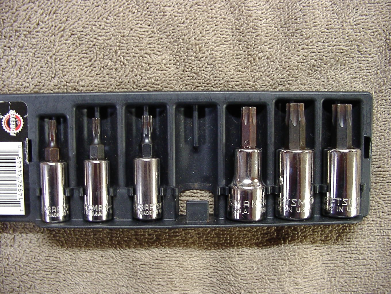 Craftsman 934449 Torx Bit Socket Set 6pc 1/4″ -3/8″ Drive T15-T50 GK ,USA,READ!
