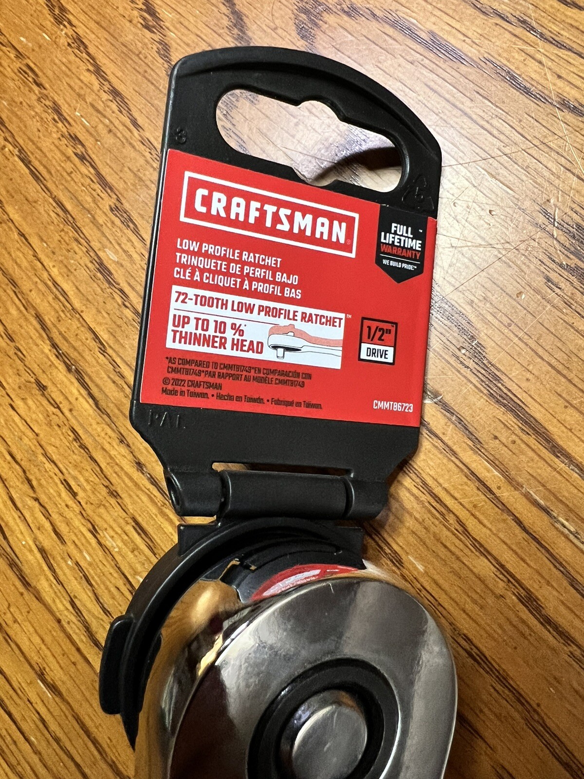 *** CRAFTSMAN 1/2″ DRIVE NEW LOW PROFILE SLIM DESIGN RATCHET CMMT 86723 NEW ***