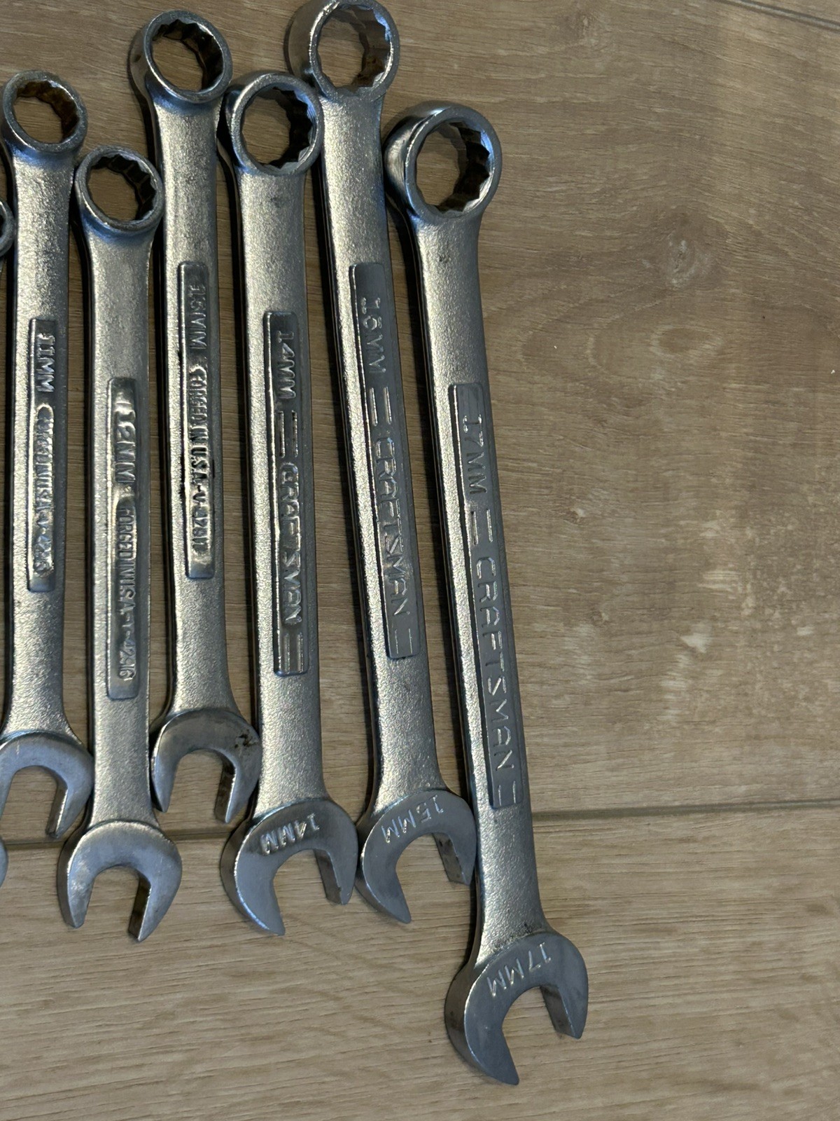 Craftsman Metric 11 pc Combination Wrench Set 6mm–17mm Missing 16 Forged USA