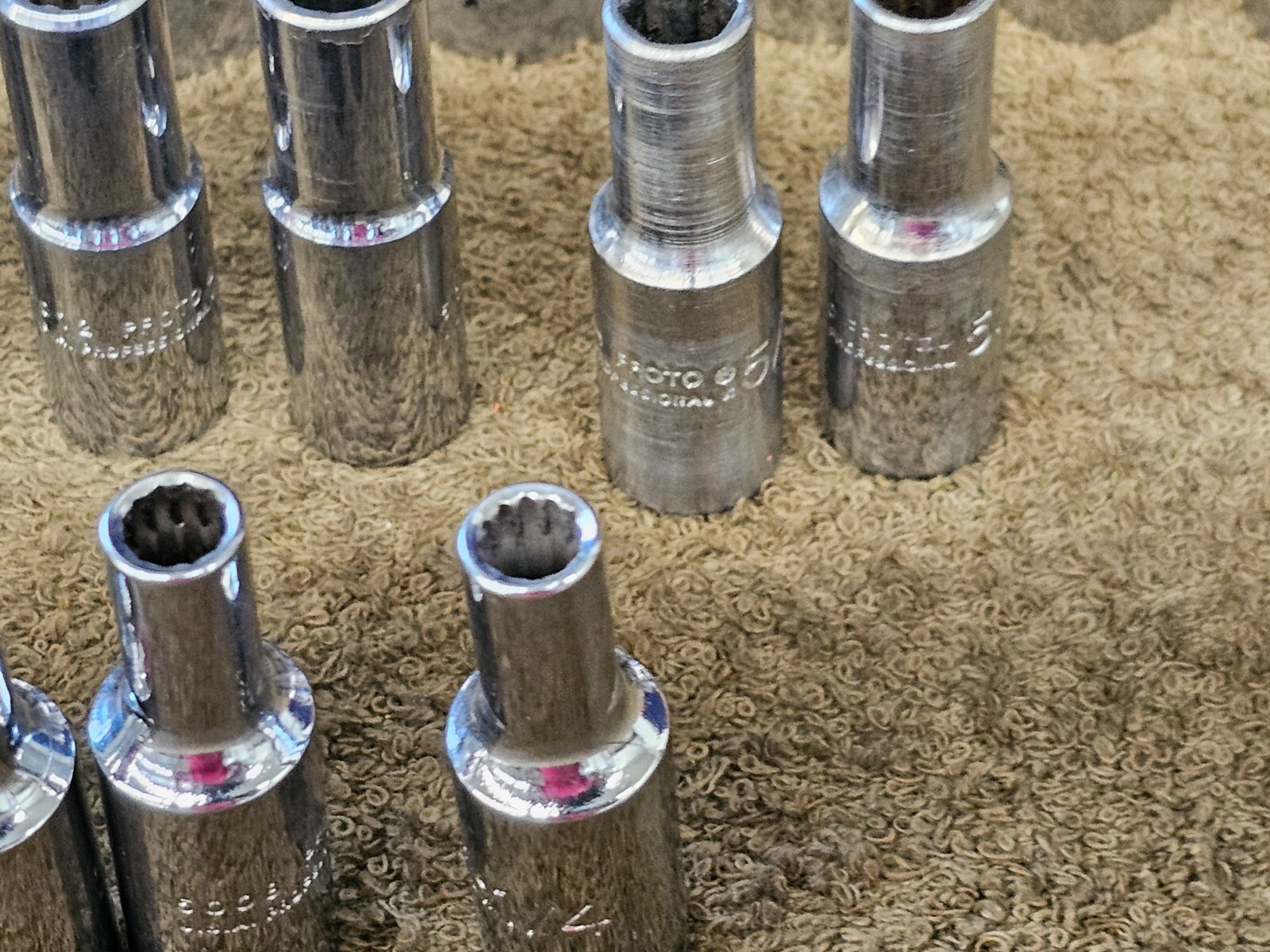 21 Proto Professional Deep Well Long Socket 3/8″ Drive Set Sae 7/8″ 1/4″ 5024H