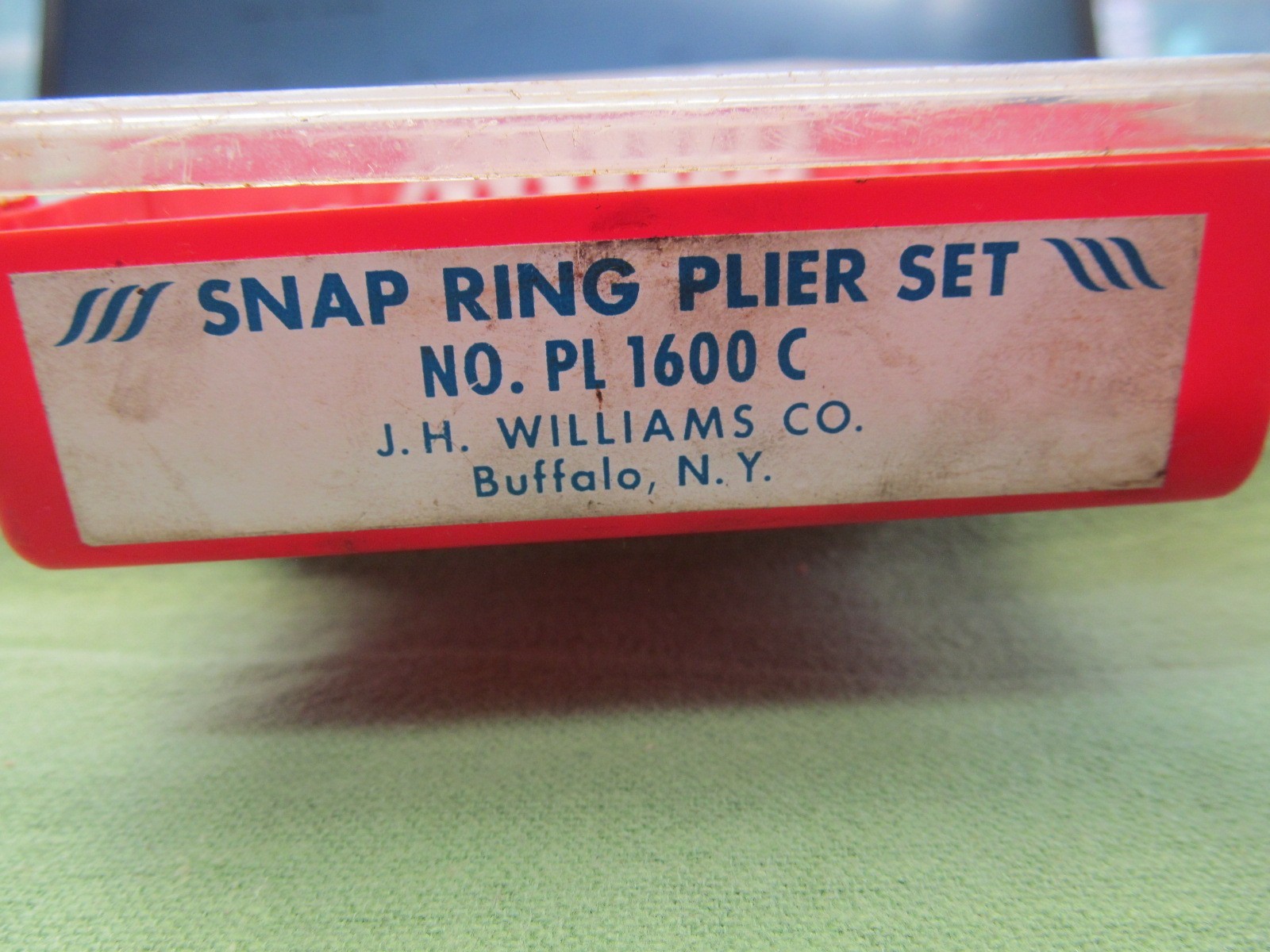 Vtg. J.H. Williams Snap Ring Plier Set no.PL1600C – Internal & External Pliers