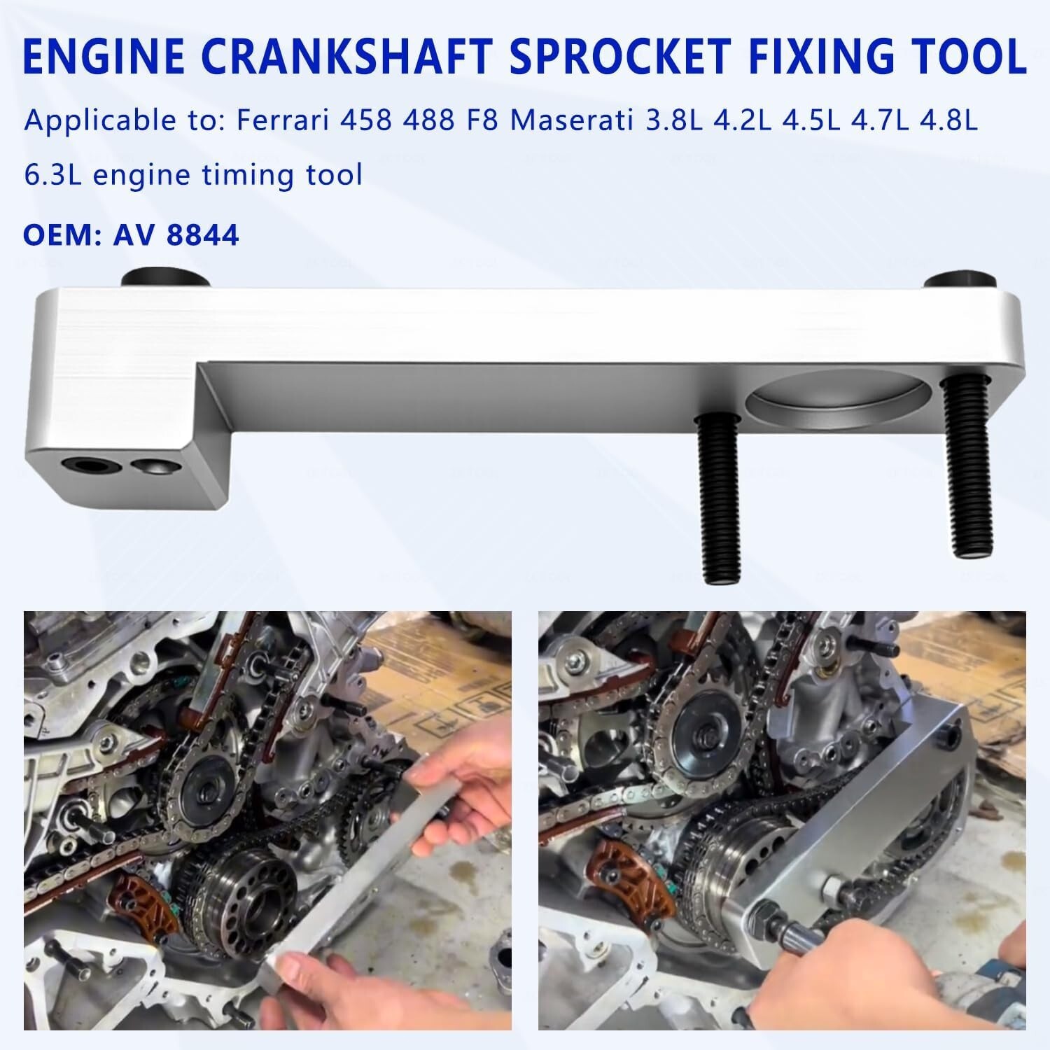 Engine Timing Tool For Maserati 3.8L 4.2L 4.5L 4.7L 4.8L 6.3L Ferrari 458 488 F8