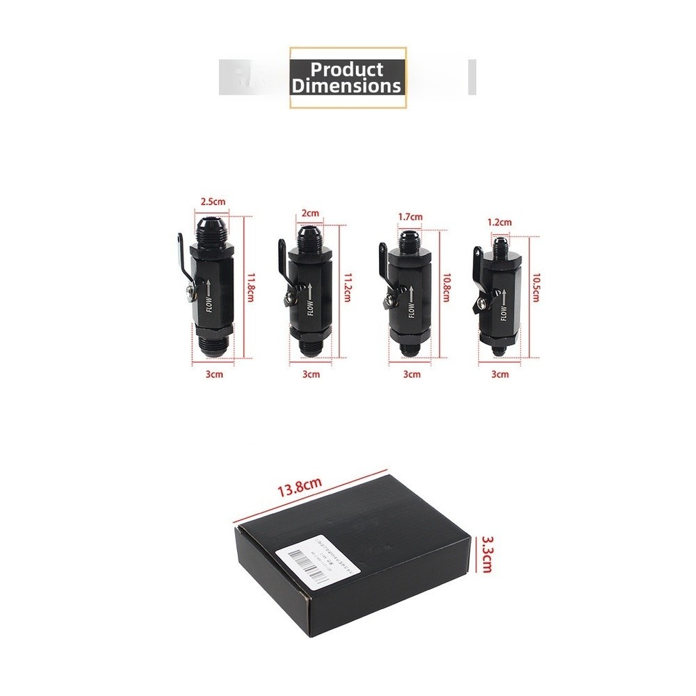 AN6 AN8 AN10 AN12 Aluminum Fuel System Check Valve One Way Flow Design