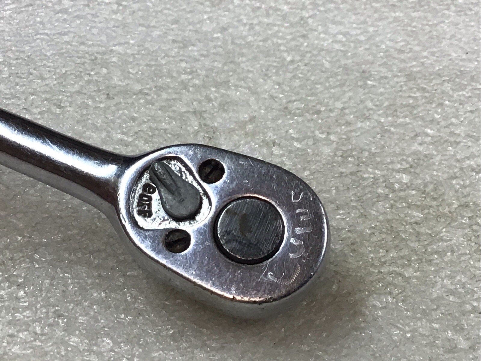 Snap-On#TM70B – 1/4” Dr., Chrome, 4.25” Long, Stubby Ratchet-USA🇺🇸🇺🇸-USA-