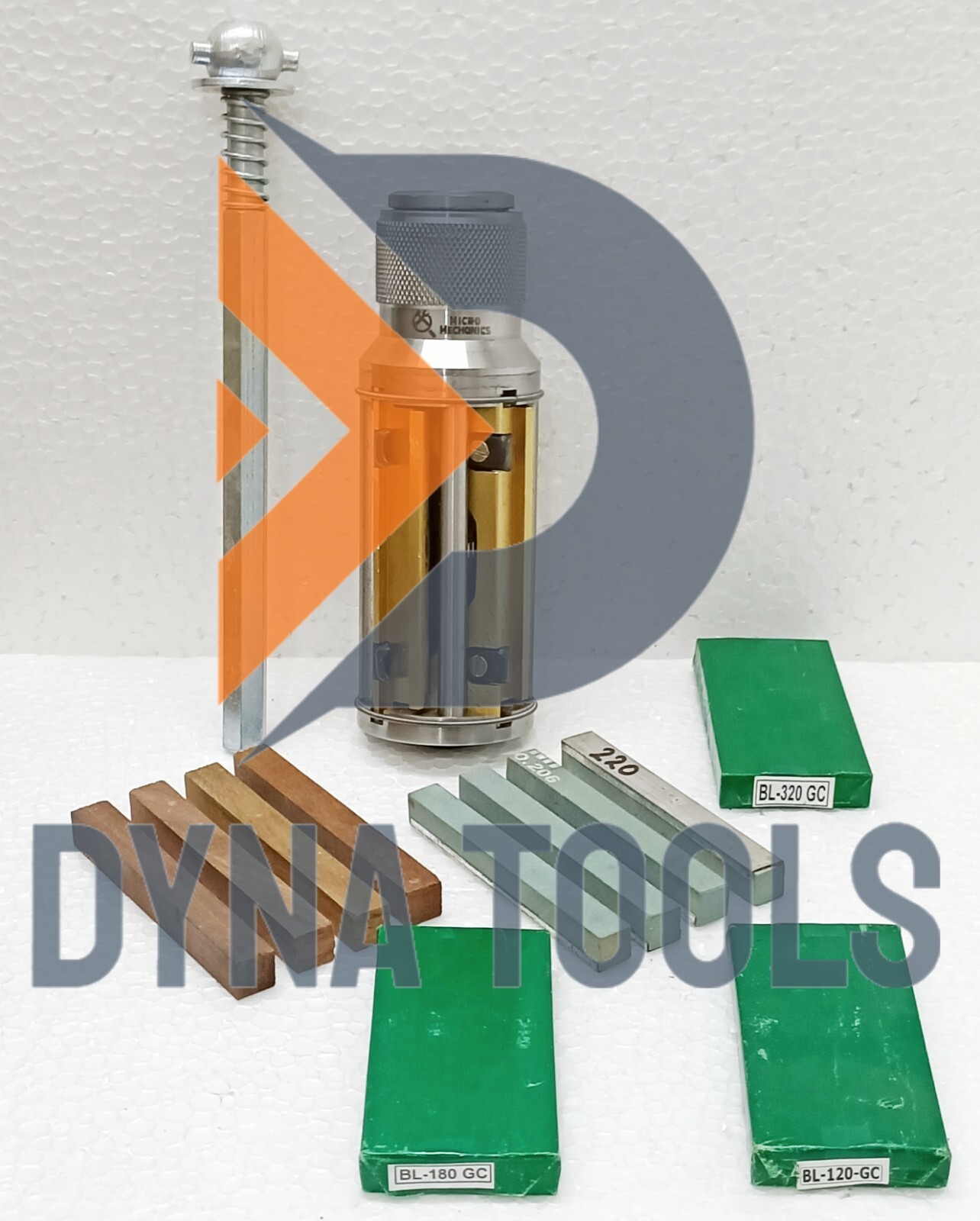 Cylinder Engine Hone Kit 45 TO 65MM Honing Machine +Green Stones & Wooden Blocks