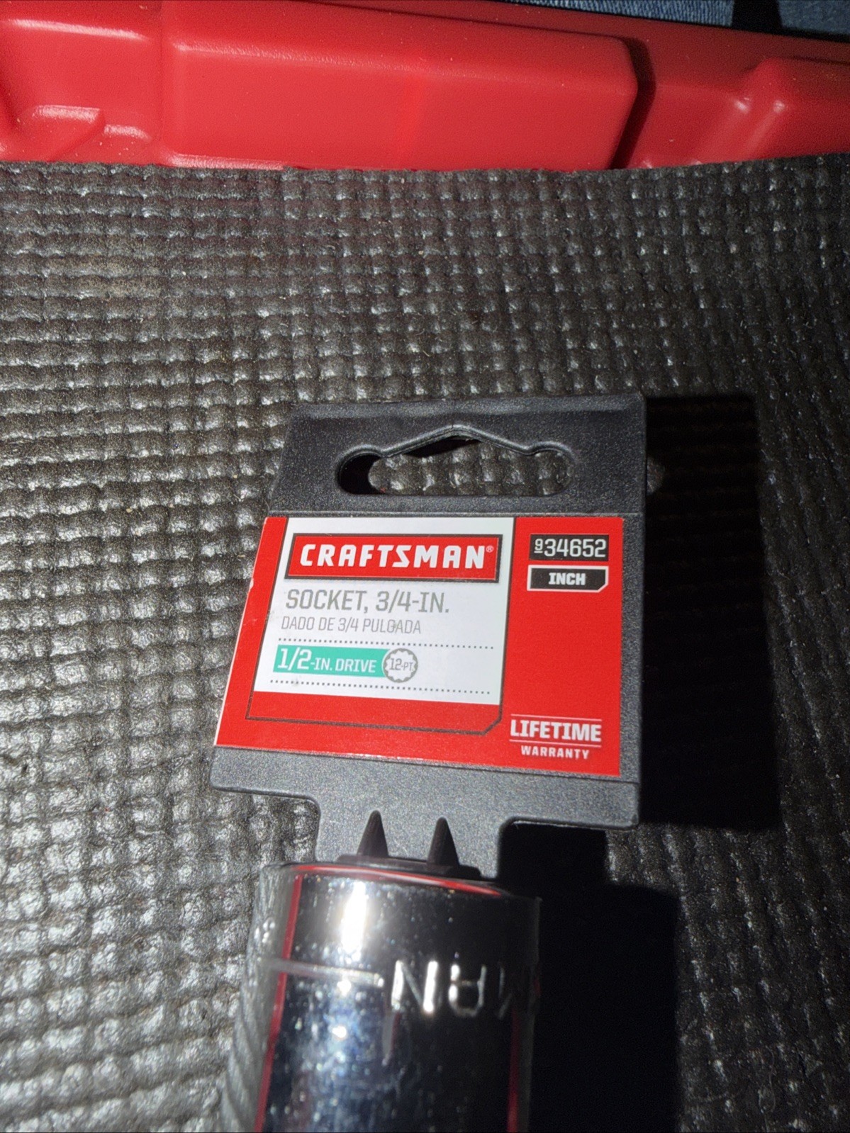 $12 Socket Sears Craftsman 3/4 socket 1/2 drive NOS Import 12 Point 34652