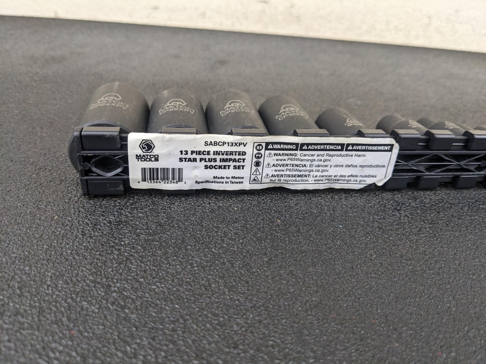 #bp125 Matco Tools NEW SABCP13XPV Inverted Star (Torx) Plus Impact Socket Set