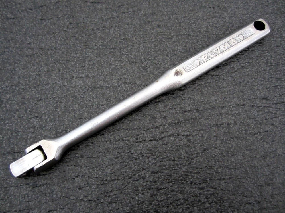 Vintage Plomb 3/8″ Drive 8″ Breaker Bar Flex Handle 5265 Pebble Made in USA