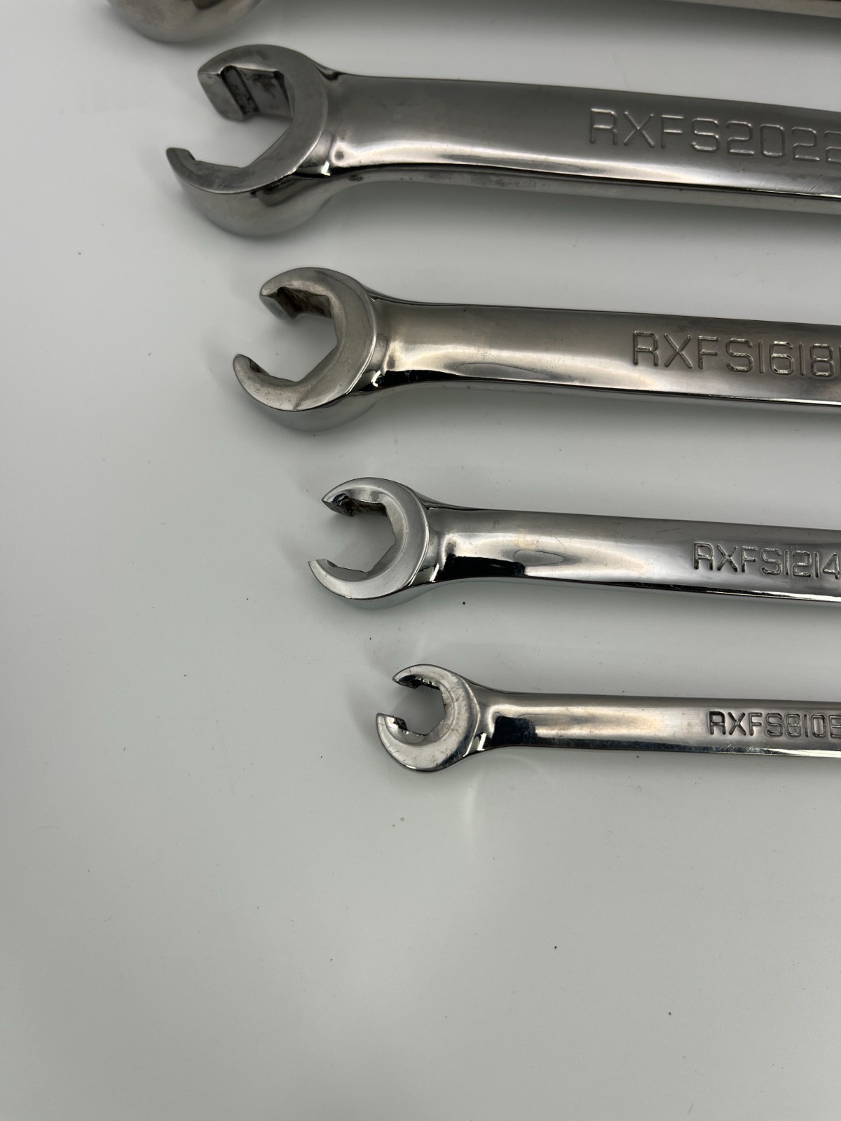 Snap On SAE Double End Flare Nut Wrench Set 6-Point 5pc 1/4″–13/16″ RXFS605B USA