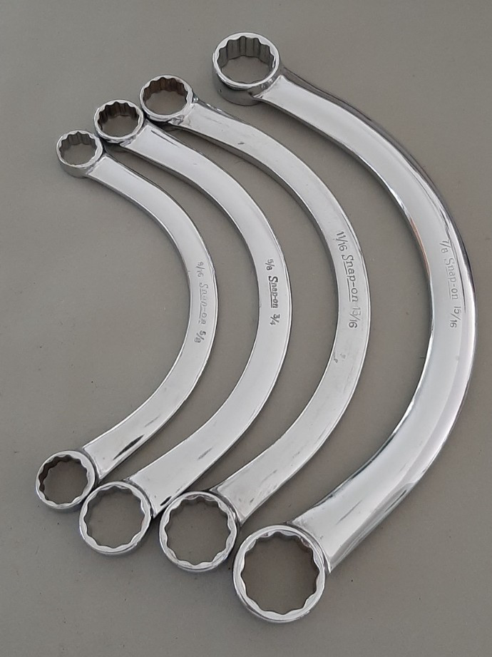 Snap-On HALF MOON SAE 12pt Point Wrench Set 9/16 to 15/16 CX1820 2024 2226 2830