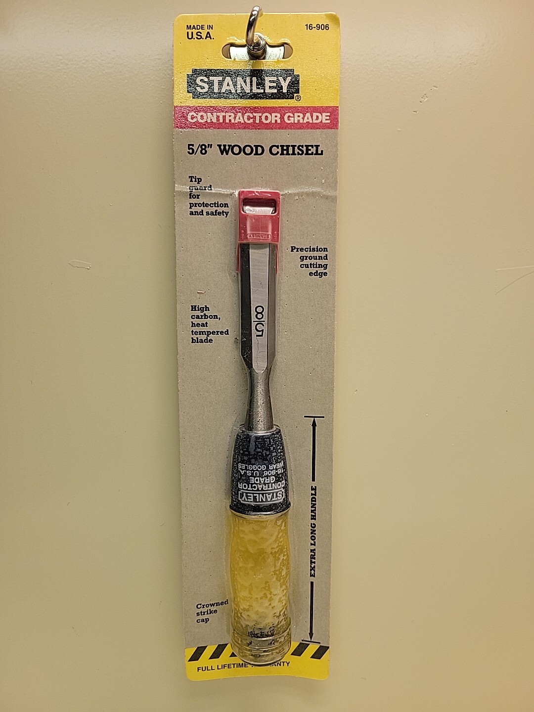 Stanley 5/8″ Wood Chisel Contractor Grade 16-906 New Old Stock USA