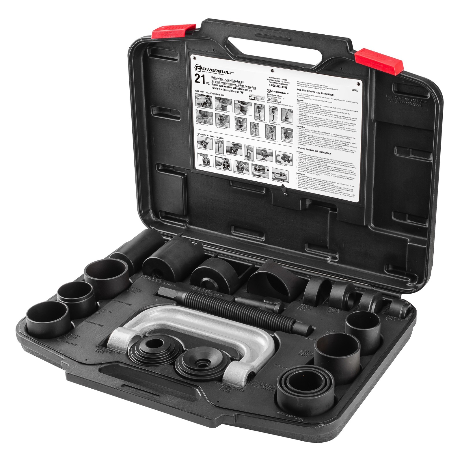 Powerbuilt 21 Piece Ball Joint and U-Joint Service Set – 648602