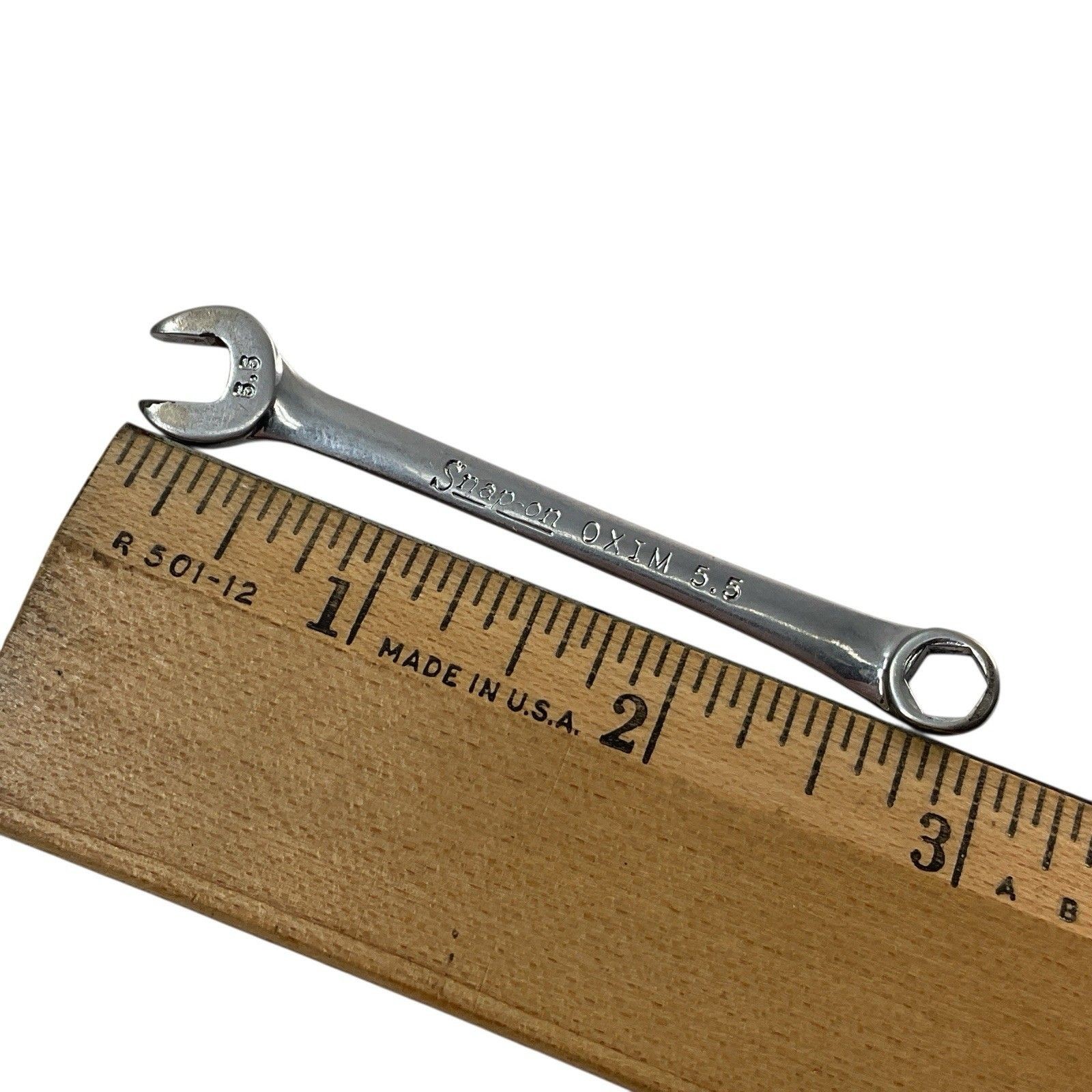 Snap On Tools Midget Combination Wrench OXIM5.5 5.5mm Metric 6 Point As Pictured