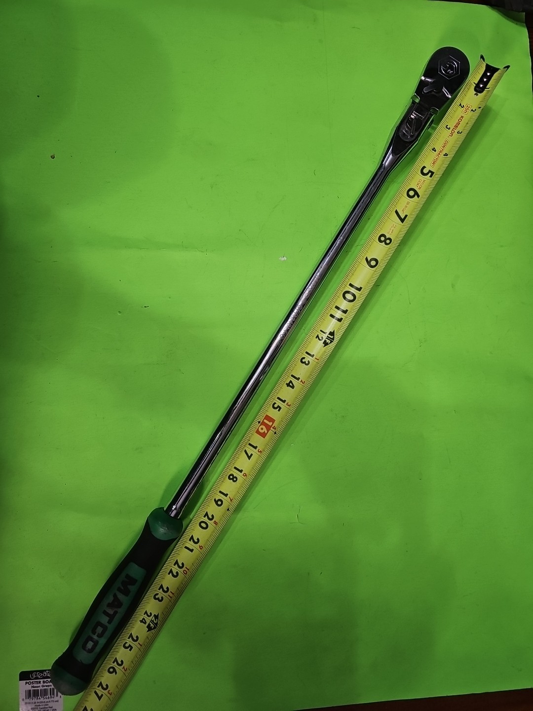 Matco 1/2″ Drive 88 Tooth Locking Flex Head Ratchet 27-3/8” CFR248LFX – Green