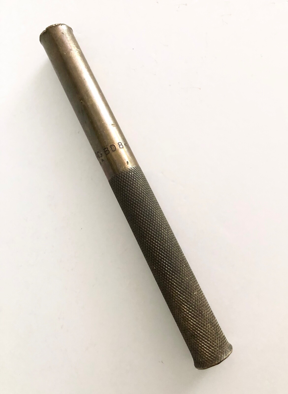 Vintage Mac Tools BD8 Brass Drift Punch 8 Inches Knurled Handle 3/4″ USA