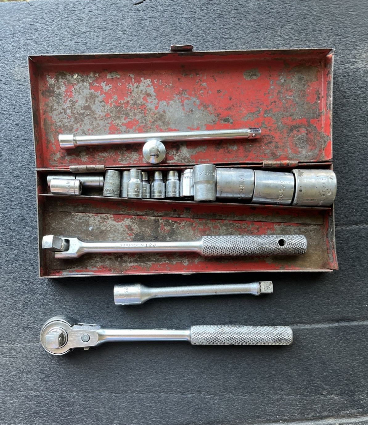 Thorsen 3/8” Ratchet 77J-2, Breaker Bar 12J, Extension 53J USA Plus!