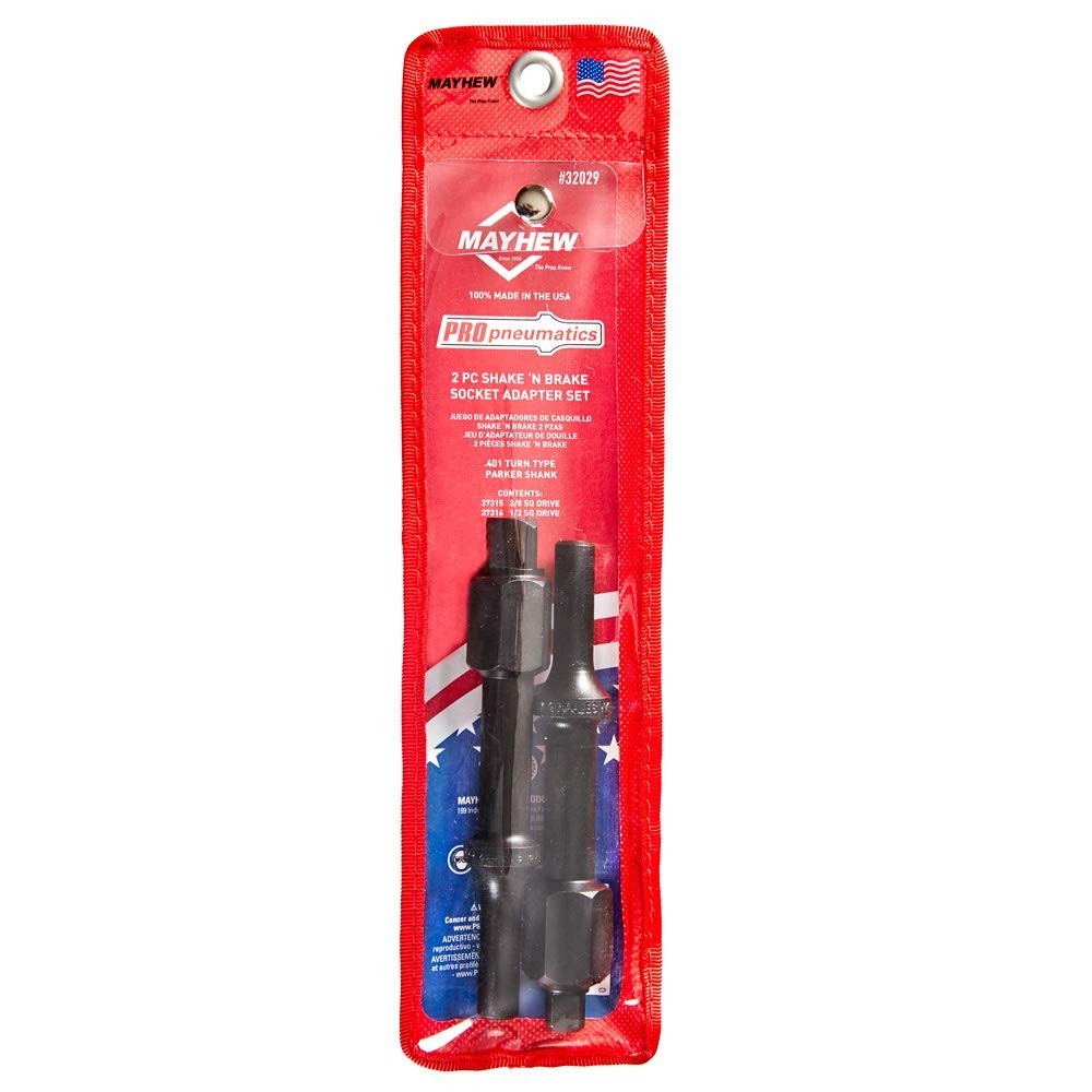 Pneumatic Bolt Breaker Socket Set – 2-Piece, Heavy Duty, Black Oxide Finish