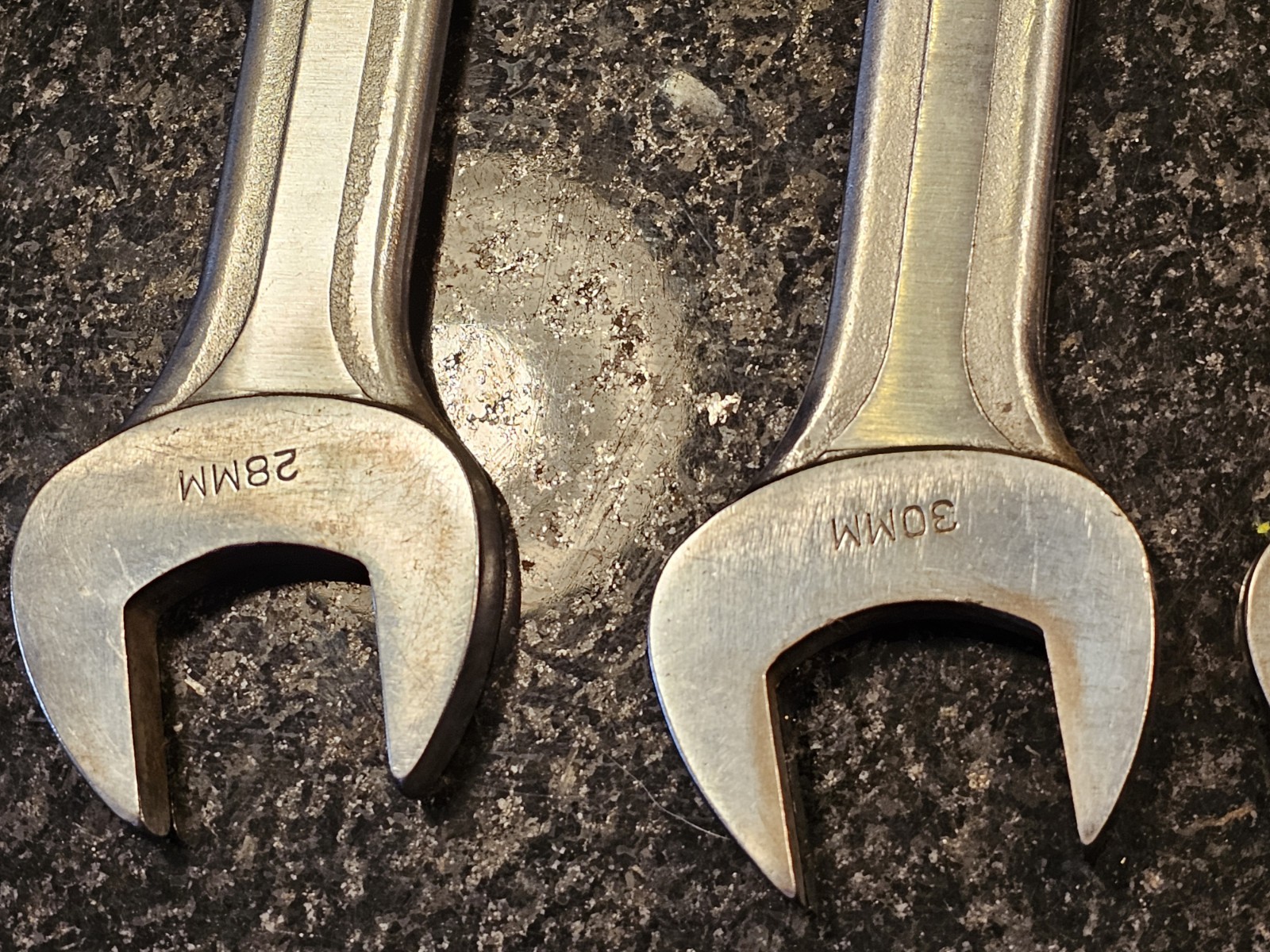 Vintage 7pc Blue-Point Supreme Open End JUMBO Large Metric Wrench Set 20-32 mm