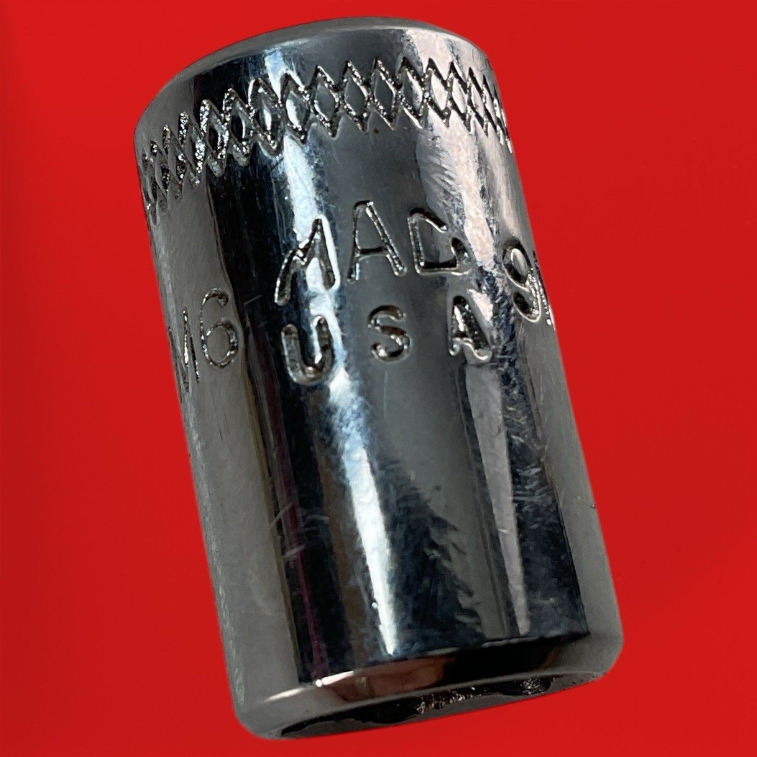 MAC Tools M6 9MMR Shallow Chrome Socket 9mm 1/4″ Drive 6 Point USA M69MMR