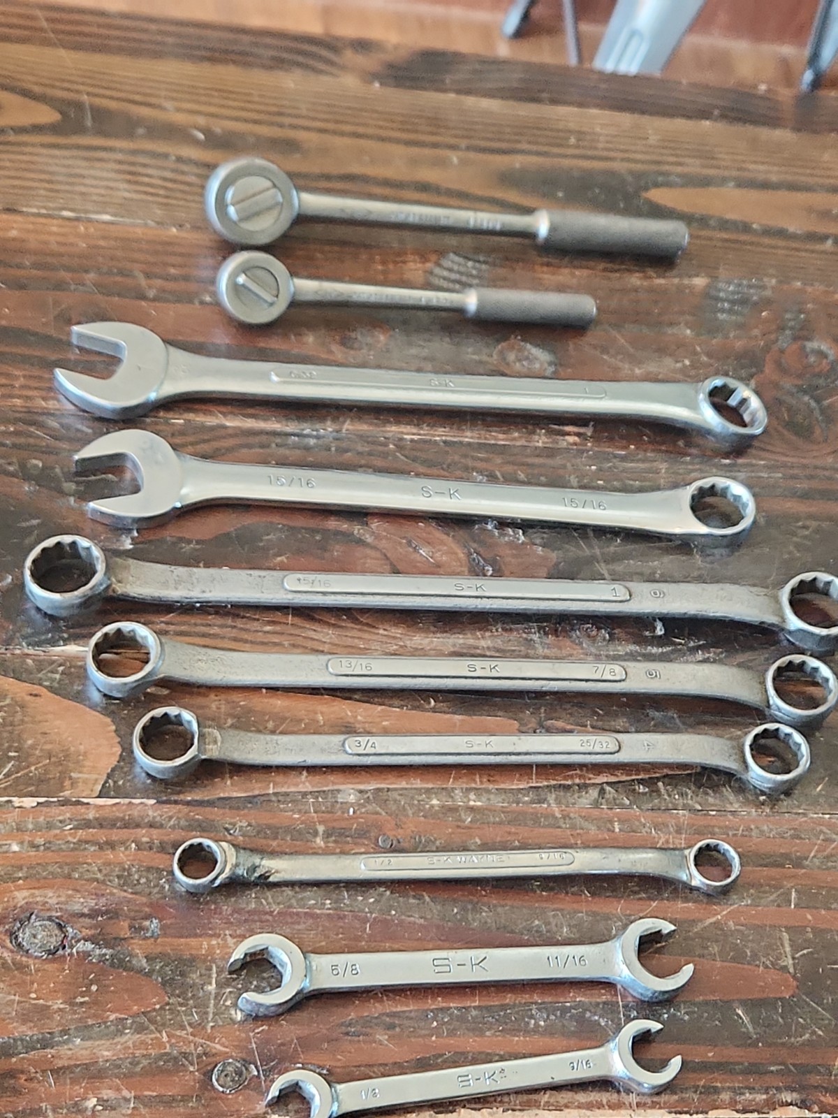 Lot Of 14 SK-Wayne Ratches And Wrenches. Mostly Sk