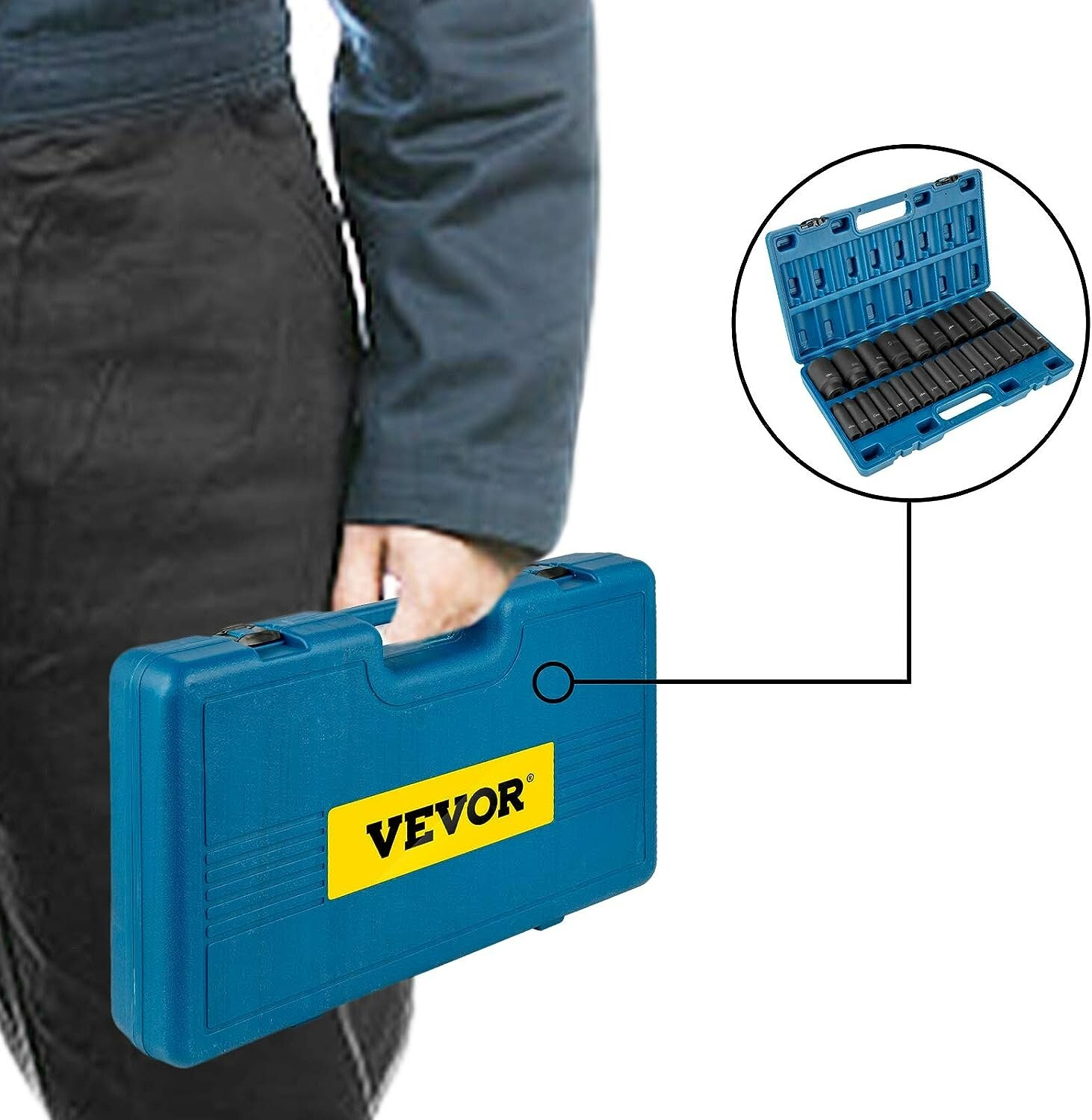 Heavy-Duty Impact Socket Set – 6-Point Sockets – Alloy Steel – Drive – 10mm