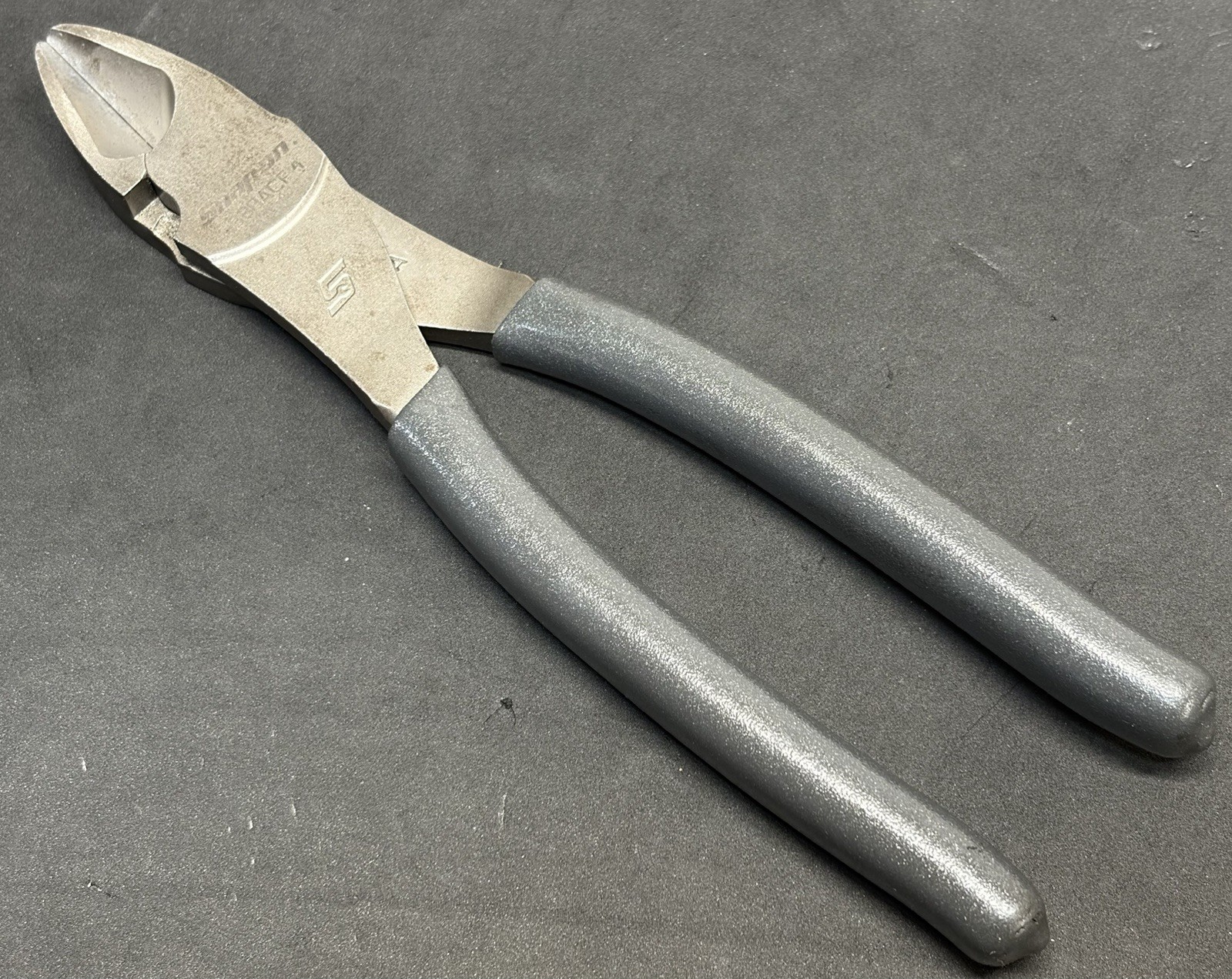 Snap On METALLIC GREY Talon Grip 8” High Leverage Diagonal Side Cutters 388ACF
