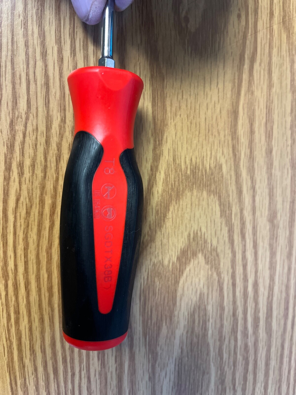 SNAP ON – SGDTX38B – T8 RED CUSHION GRIP SCREWDRIVER – ITEM # SGDTX38B # 1A
