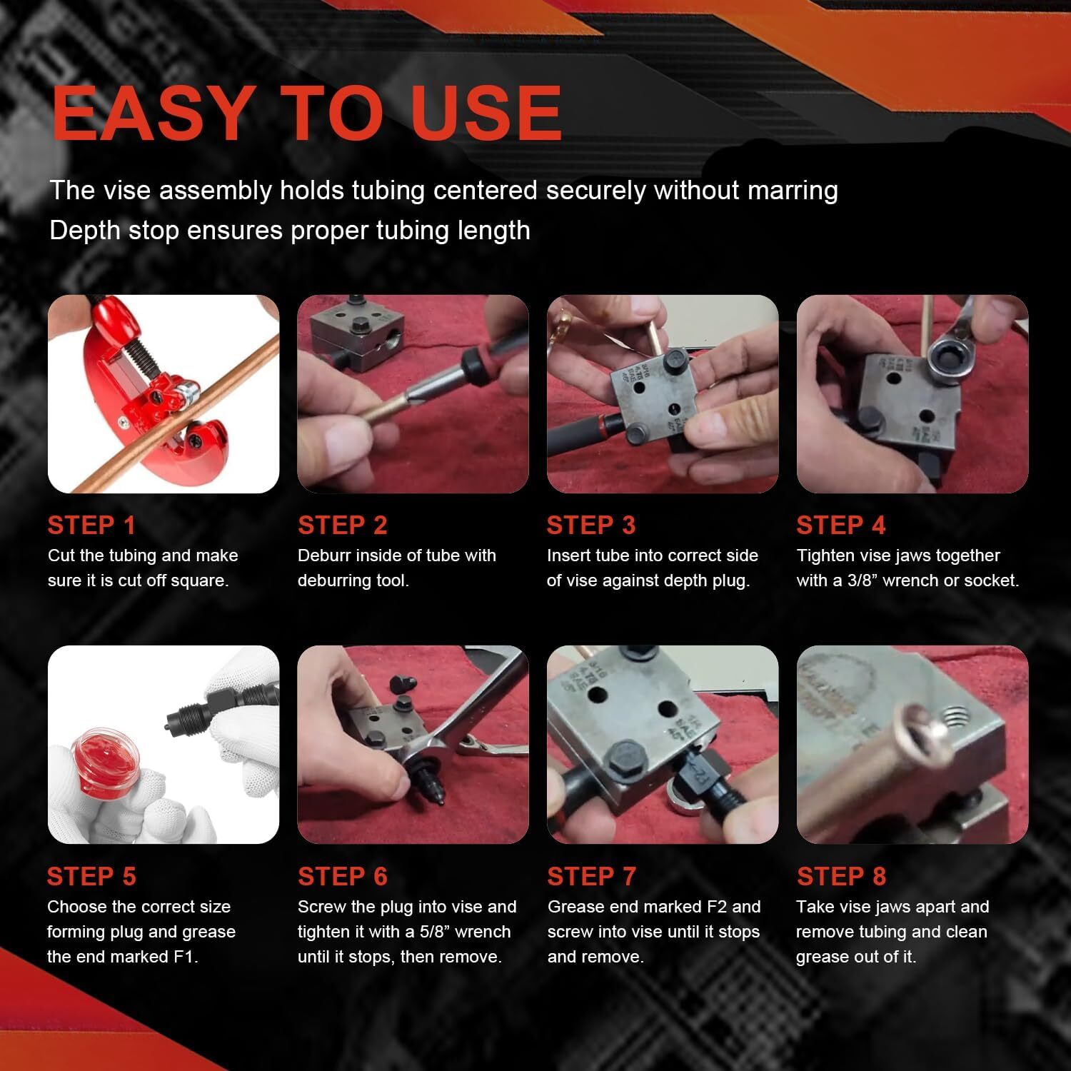 33260 Low Profile Brake Flaring Tool for 3/16″ and 1/4″ Tubing on Most Vehicles